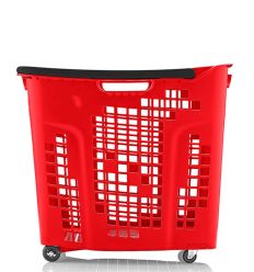 Panier à Roulettes 80L Rouge
