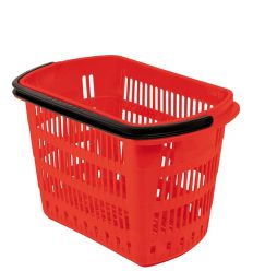 Panier Libre Service pour Magasin 30L Rouge