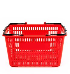 Panier Libre-Service Supermarché 22L Rouge