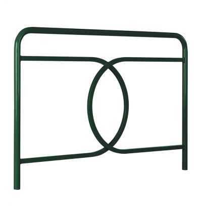 Barrière trottoir en acier L.1500 mm vert