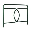 Photo : Barrière de ville en acier L.1500 mm Vert mousse RAL 6005 - À sceller