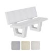 Banc béton extérieur avec pieds carrés