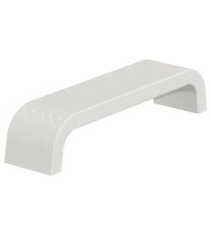 Banquette urbaine béton coloris blanc sablé