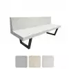 Banc en béton extérieur avec pieds en acier 3 coloris