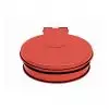 Support de sac poubelle rouge avec couvercle