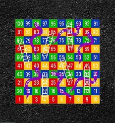 Jeu thermocollé serpents et échelles