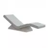 Chaise longue mobilier urbain en béton modèle 2 gris sablé