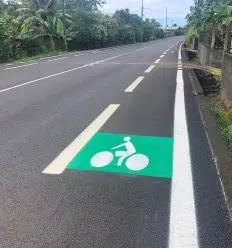 Peinture Routière à l’Eau en Couleur