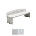 Photo : Banc public en béton élégant Blanc sablé