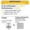 Certification NF par l'ASCQUER, performance P5 Q3 S3