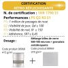 Certification NF par l'ASCQUER, performance P5 Q2 R3 S1