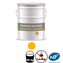 Photo : Peinture routière solvantée jaune certifiée sans toluène Peinture seule