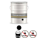 Photo : Peinture routière solvantée noir pour le masquage sans toluène et sans chlore Peinture seule