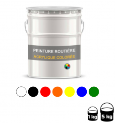Peinture Routière Acrylique Non Certifiée - 7 couleurs disponibles