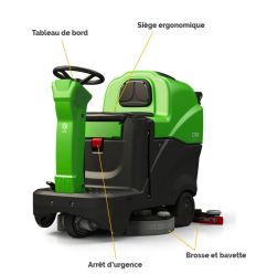 Autolaveuse Autoportée ICA CT80 caractéristiques