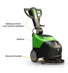 Autolaveuse ICA CT15 semi-tractée caractéristiques