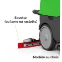 Photo : Bavette pour Autolaveuse ICA Lame latex arrière - Autolaveuse CT5B (suceur droit)