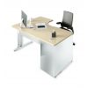 Bureau avec retour professionnel asymétrique 3