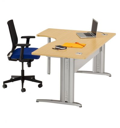 Bureau avec retour professionnel asymétrique 4