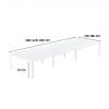 Bureau bench 6 personnes 6