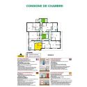 Photo : Plan d'évacuation Consignes de Chambre (pour chambre d'hôtel - format A4) - PVC - Aucune