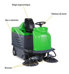 Balayeuse Autoportée ICA 1250 caractéristiques