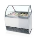 Photo : Vitrine à Glace Grande Capacité Bombée - 12 bacs