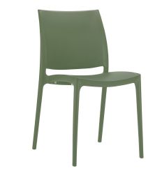 Chaise terrasse CHR hauteur standard vert olive