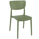 Photo : Chaise Lucy Vert olive - Chaise hauteur standard