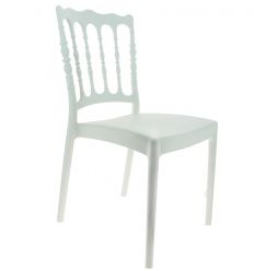 chaise de terrasse professionnel blanche