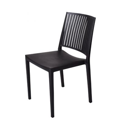 chaise de terasse de restaurant noir