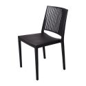 Photo : Chaise empilable polypropylene Noir