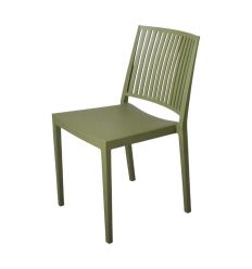 chaise de terasse de restaurant vert olive