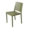 chaise de terasse de restaurant vert olive