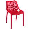 Chaise terrasse CHR en polypropylène rouge