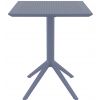 table exterieur pour restaurant carré couleur gris