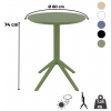 table de restaurant exterieur ronde schéma