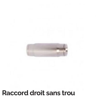 Raccords droit sans trou pour buse de brumisation