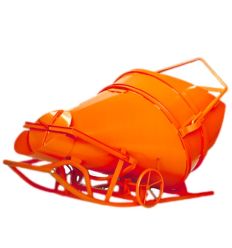 Benne à béton distributrice avec volant