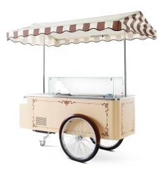 Chariot à glace mobile avec réservoir d'eau