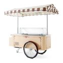 Photo : Chariot à glace mobile avec réservoir d'eau 6 bacs de 5 L - Beige