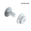 Photo : Éclisse chemin de câble tôle perforée en kit - Lot de 100