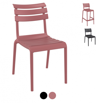 Chaise terrasse CHR hauteur standard et chaise haute
