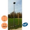 Mât d'éclairage cylindro-conique en acier