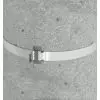 Scellement du feuillard inox avec chapes
