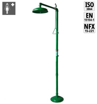 Douche de Sécurité sur Pied normée pour usage intérieur en ABS