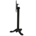 Photo : Pied de table de bar en fonte rabattable 3 branches fonte colonne acier