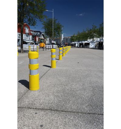 Balise K5D Jaune Autorelevable mise en situation