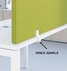 Pinces écran de séparation bureau