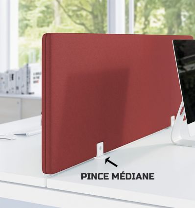 Pinces écran de séparation bureau